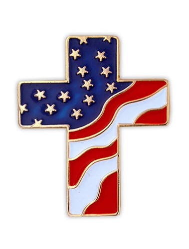 American flag patriotic cross - flag,